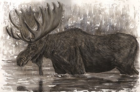 Majestic Moose by Angela Bawden art print