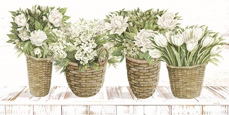 Floral Baskets by Cindy Jacobs art print