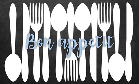 Bon Appetit Silverware by Anna Quach art print