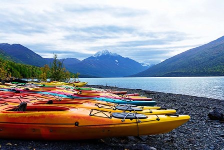 Mountain Lake Adventure by Kali Wilson art print