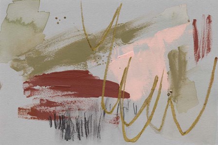 Scribbles &amp; Paint I by Jennifer Goldberger art print
