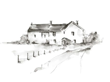 Rural Farmhouse Study I by Ethan Harper art print