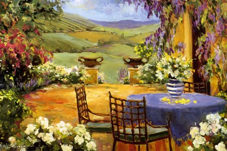 Countryside Terrace by Allayn Stevens art print