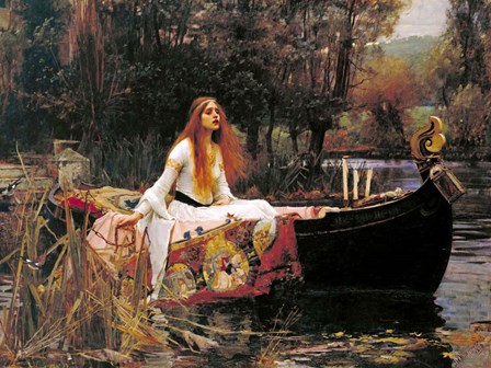 The Lady of Shalott, 1888 by John William Waterhouse art print