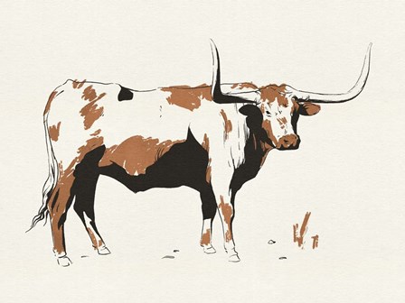 Terre Cotta Steer III by Jacob Green art print