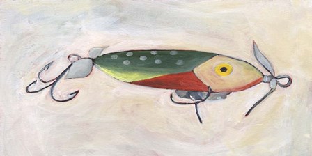 Retro Fishing Lure III by Regina Moore art print