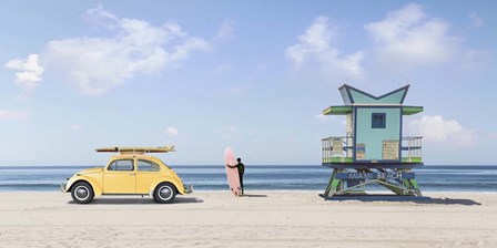 Waiting for the Waves, Miami Beach (detail) by Gasoline Images art print