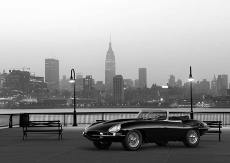 Vintage Spyder in NYC (BW) by Gasoline Images art print