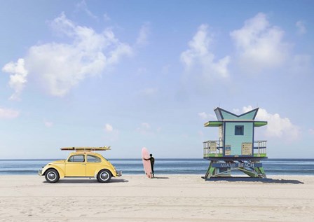 Waiting for the Waves, Miami Beach by Gasoline Images art print