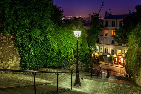 Montmartre Steps by H.J. Herrera art print