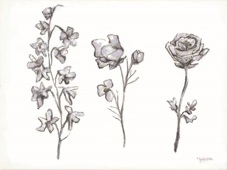 Floral Trio by Jennifer Holden art print