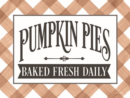 Pumpkin Pies by Lettered &amp; Lined art print