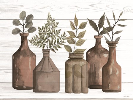 Cappuccino Bottles II by Cindy Jacobs art print