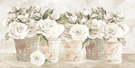 Potted Roses by Cindy Jacobs art print