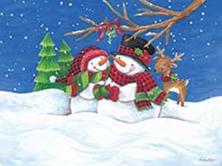 Snow Couple by Diane Kater art print