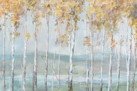 Lakeview Birches by Danhui Nai art print