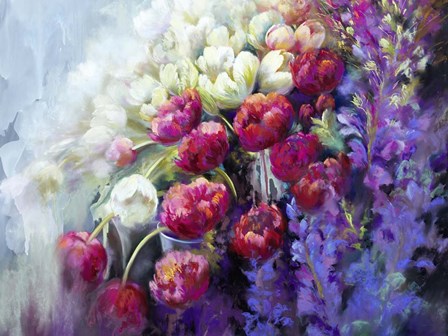 The Fabulous Florist (detail) by Nell Whatmore art print