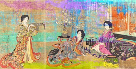 Hommage to Chikanobu by Eric Chestier art print