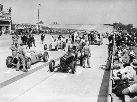 Grid of the 1934 French Grand Prix art print