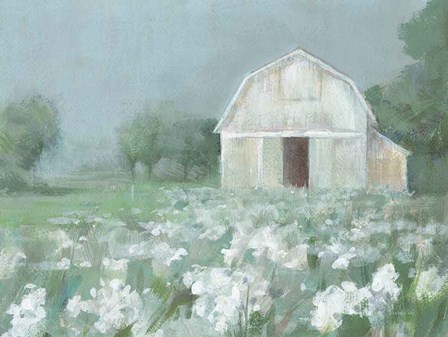 White Barn Meadow by Danhui Nai art print