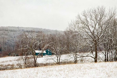 Teal Farmhouse by Brooke T. Ryan art print