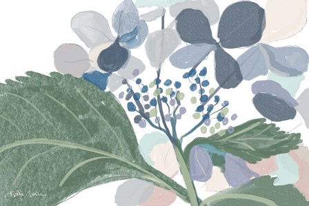 Navy Floral by Robin Maria art print