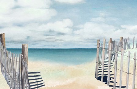 Beach Posts by Patricia Pinto art print