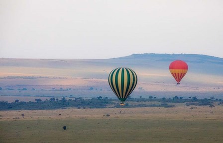 Hot Air Balloons over Kenya I by Kathy Mansfield art print
