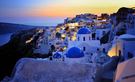 Santorini Island, Greece by Martin Froyda art print