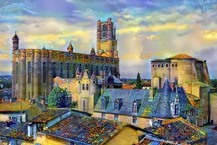 Albi France Cathedral Basilica of Saint Cecilia by Pedro Gavidia art print