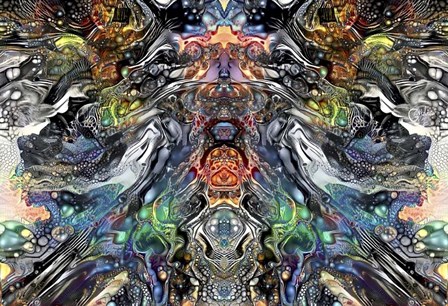 At the Bottom of the Cenote by Pedro Gavidia art print