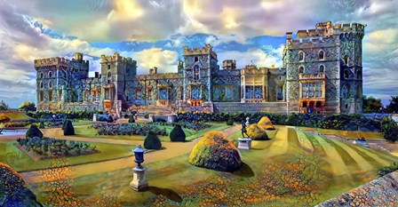 Berkshire England Windsor Castle by Pedro Gavidia art print
