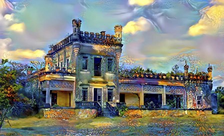 El Mante Tamaulipas Mexico Castle of Nueva Apolonia by Pedro Gavidia art print