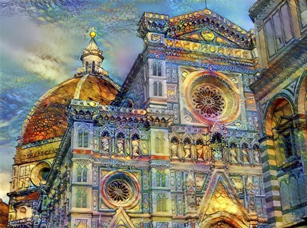 Florence Italy Cathedral of Saint Mary of the Flower by Pedro Gavidia art print