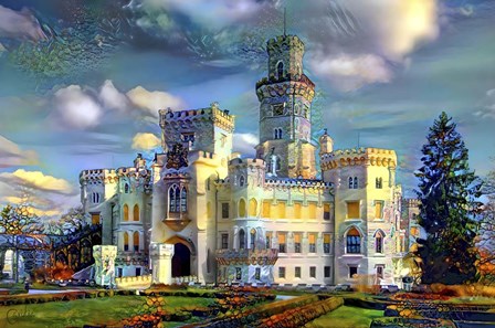 Hluboka nad Vltavou Czech Republic Hluboka Castle by Pedro Gavidia art print