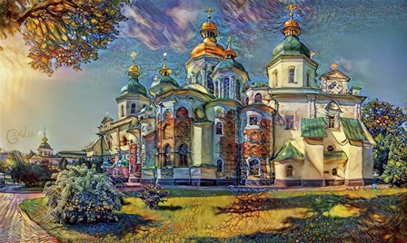 Kyiv Ukraine Saint Sophia Cathedral by Pedro Gavidia art print