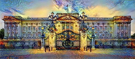 London England Buckingham Palace by Pedro Gavidia art print