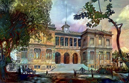 Mexico City Museum of Geology by Pedro Gavidia art print