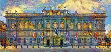 Mexico City National Museum of Art by Pedro Gavidia art print