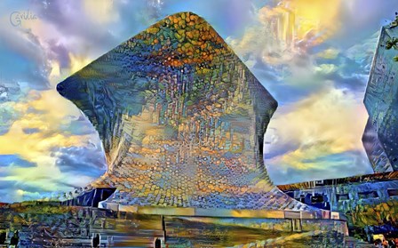 Mexico City Soumaya Museum by Pedro Gavidia art print