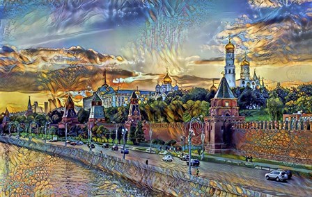 Moscow Russia Kremlin Wall by Pedro Gavidia art print