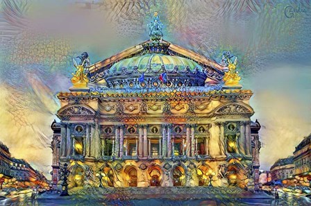 Paris France Opera Garnier by Pedro Gavidia art print