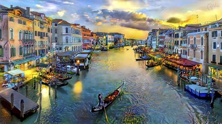 Venice Italy Grand Canal by Pedro Gavidia art print