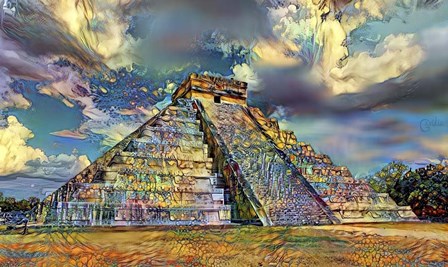 Yucatan Mexico Chichen Itza by Pedro Gavidia art print