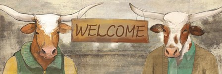 Longhorn Welcome by White Ladder art print