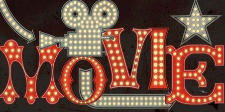 Movie Lights II v2 by Pela Studio art print