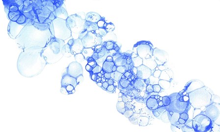 Bubblescape Blue II by Kelsey Wilson art print
