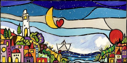 Tra di Noi ce Amore by Wallas art print