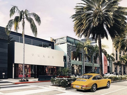 Rodeo Drive, Beverly Hills, California by Julian Lauren art print