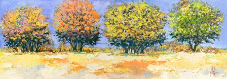 Alberi in Estate by Luigi Florio art print